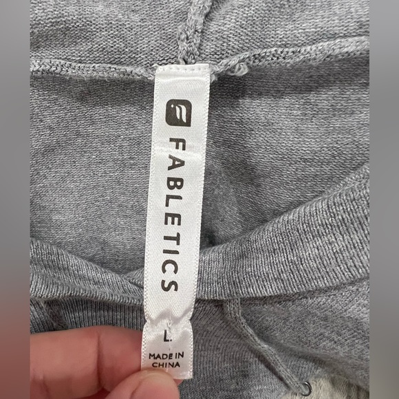 Fabletics Gray Hooded Sweater - Picture 4 of 5